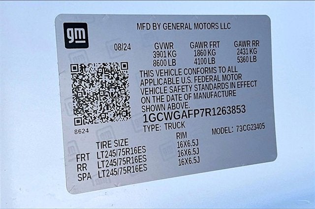 2024 Chevrolet Express Cargo 2500 WT