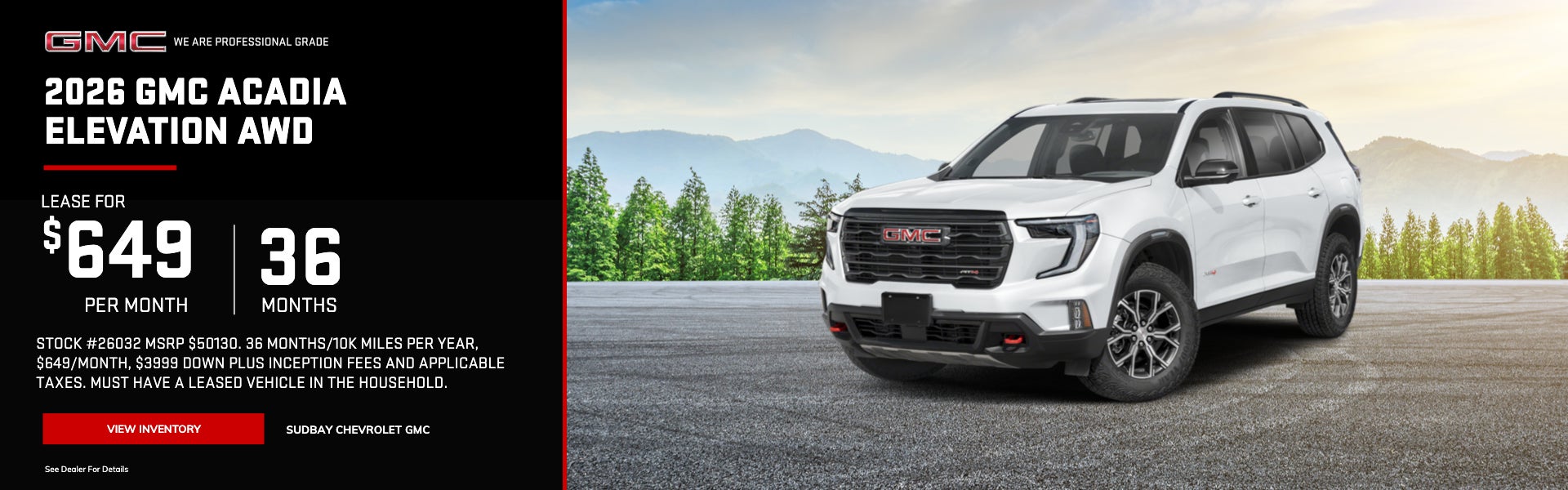 2026 Acadia Elevation AWD