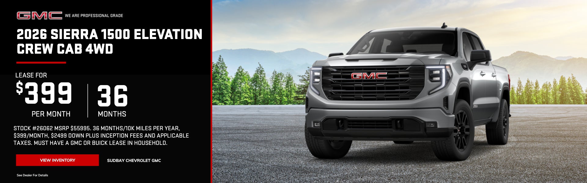 2026 Sierra 1500 Elevation Crew Cab 4WD